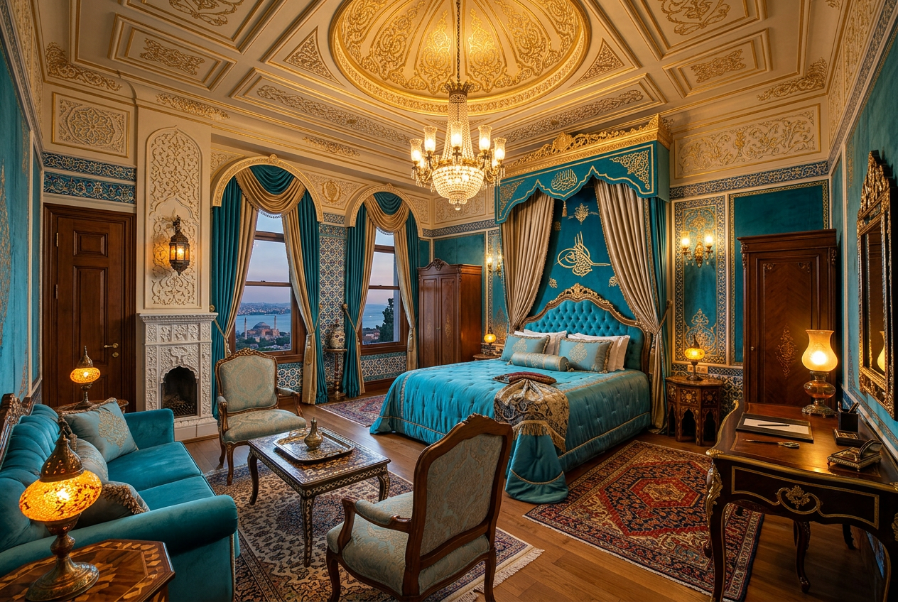 Page: Rooms & Suites | Idylle Hotel Istanbul. Slot: deluxe room. Context: Starting from $ 250 night 